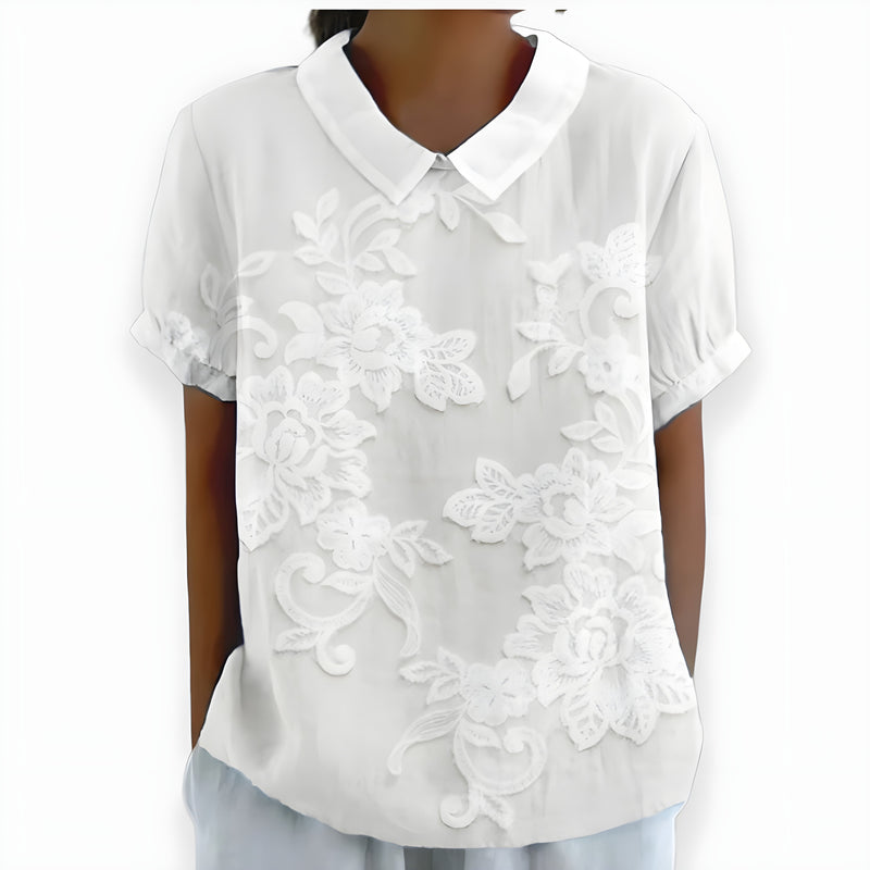 Rosalie | Elegant Floral Lace Blouse