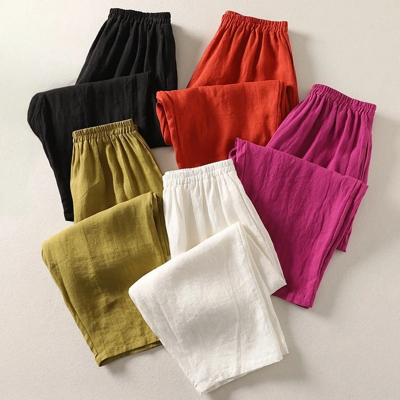 Carolina Relaxed Linen Trousers