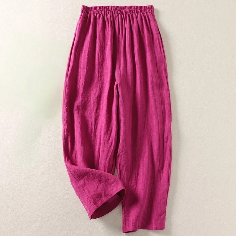 Carolina Relaxed Linen Trousers