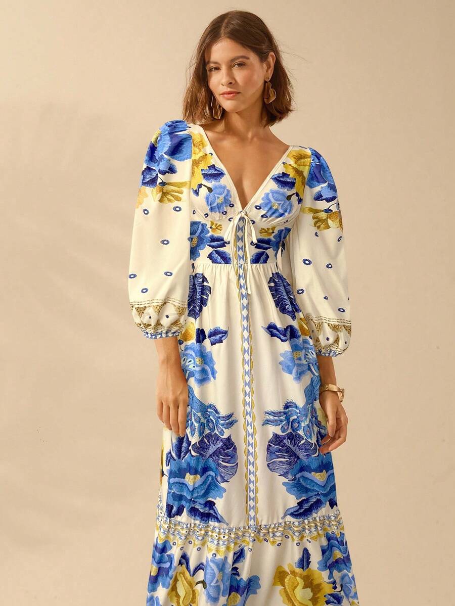 Lillian | Floral Holiday Dress