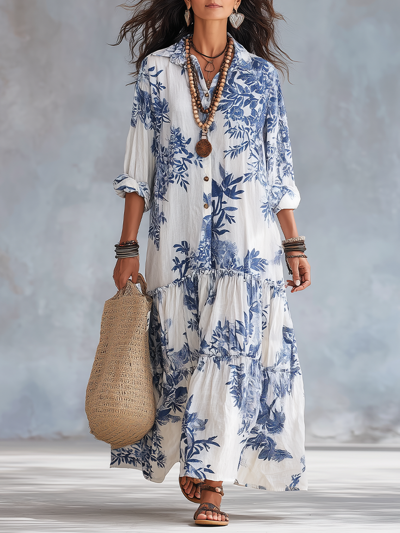 Thandie | Bohemian Floral Maxi Dress