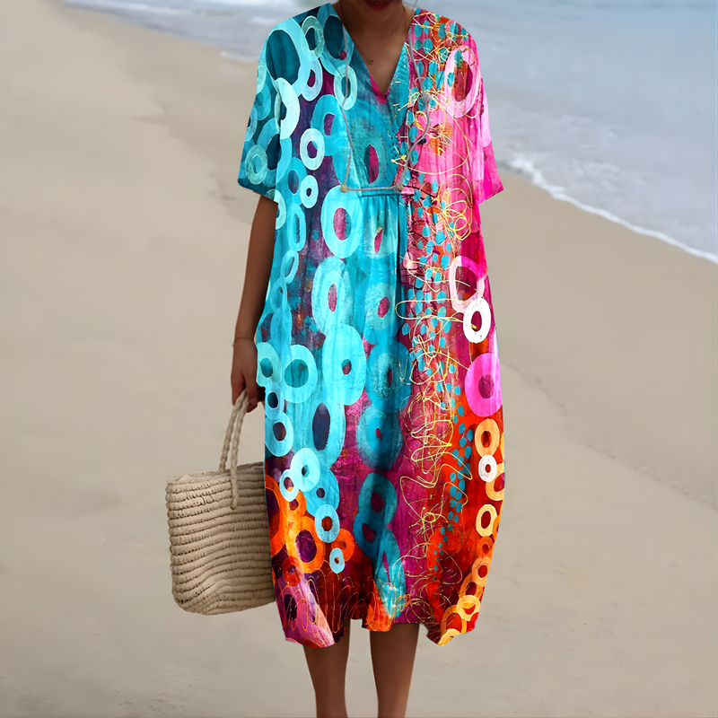 Addilyn | Vibrant Tie-Dye Summer Dress