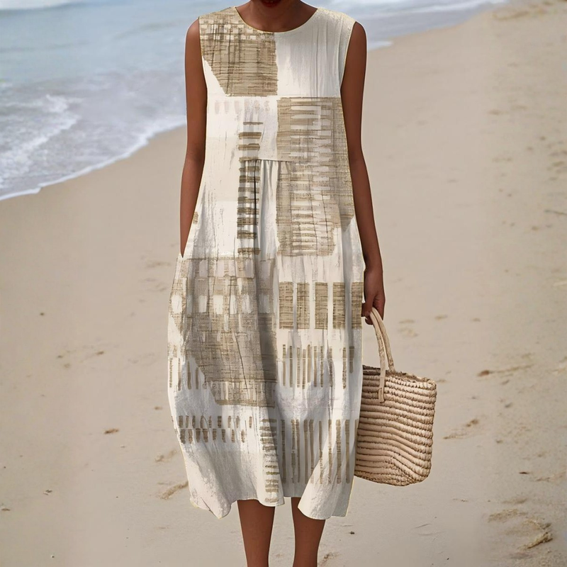 Helena Abstract Summer Dress