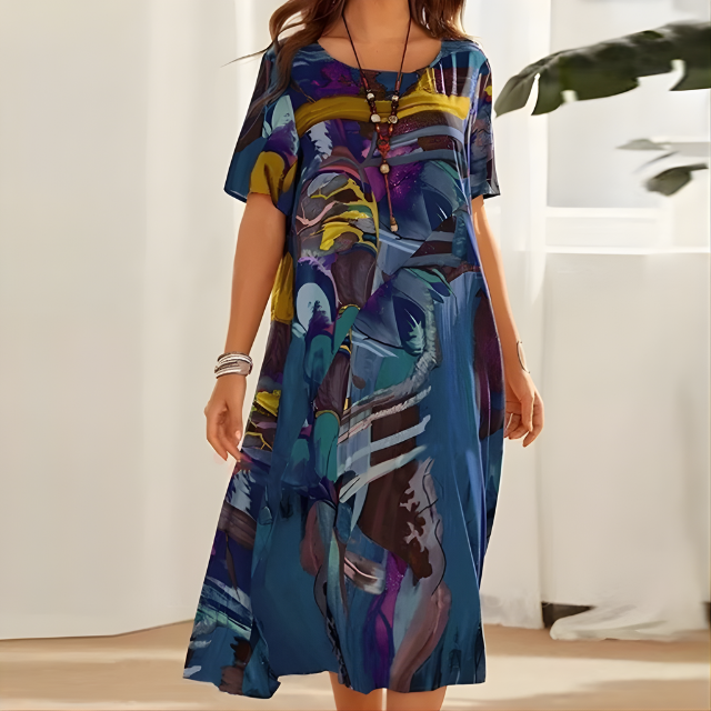 Heather Comfortable Floral Dress