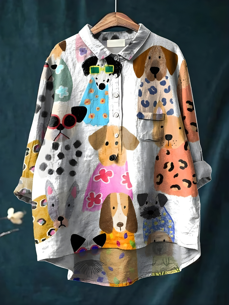 Tresha - Playful Print Blouse