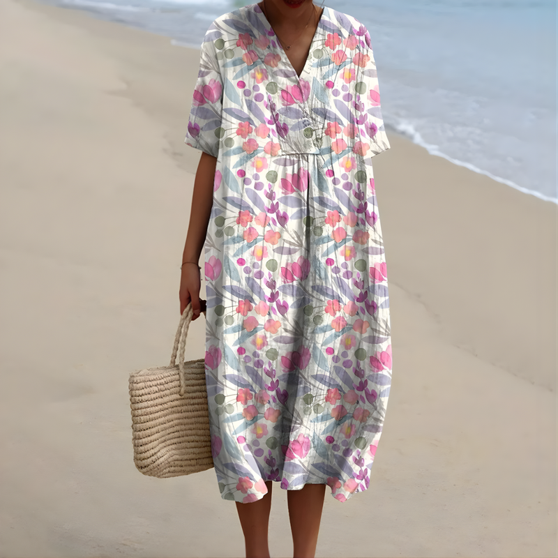 Yaretzi | Soft Floral Summer Dress