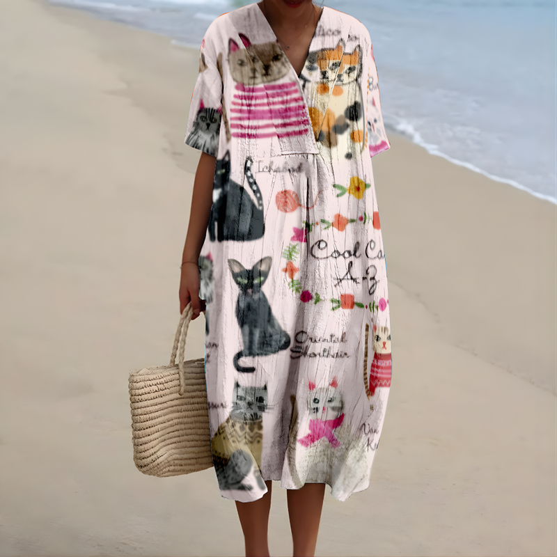 Jessie | Animal Print Summer Dress