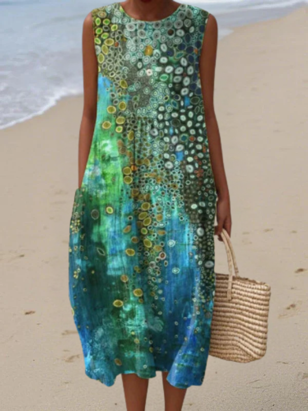 Zoe Reef Midi Dress