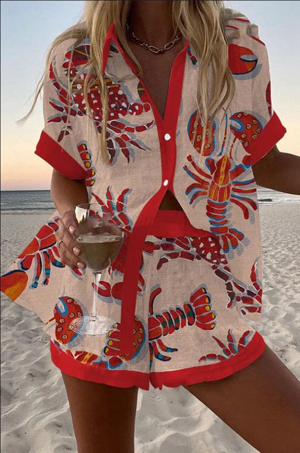 Soleil Lobster Coast Short Set