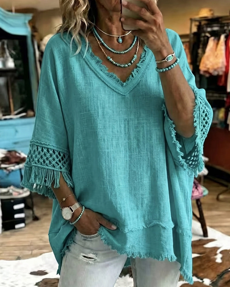 Ianthe Bohemian Crochet Blouse