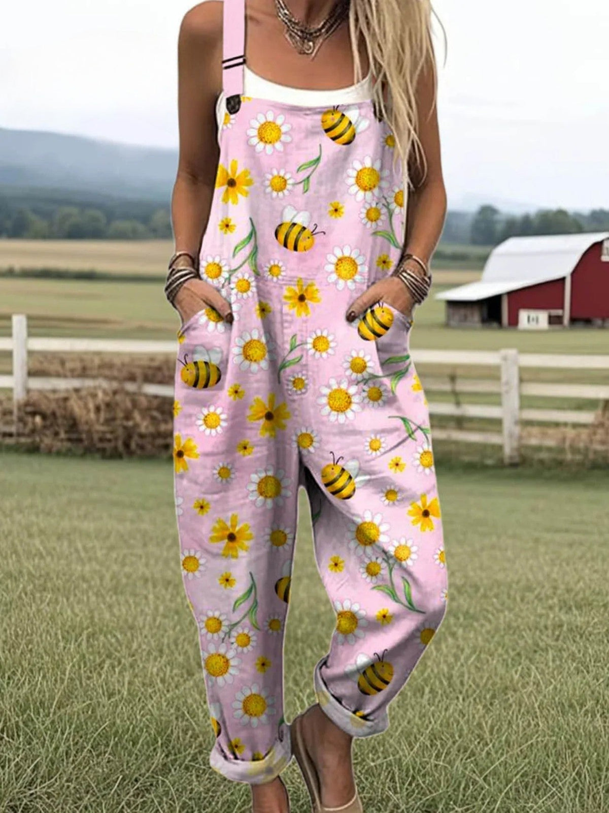 Adrienne Daisy Bee Dungarees