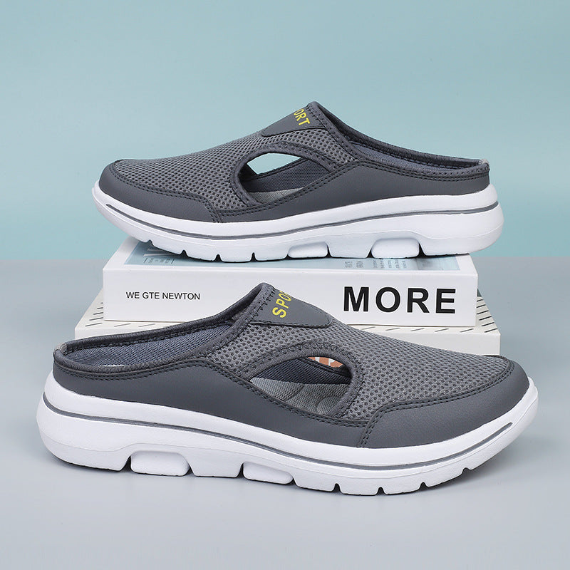 Aideen Mesh Sneaker Mules in Gray