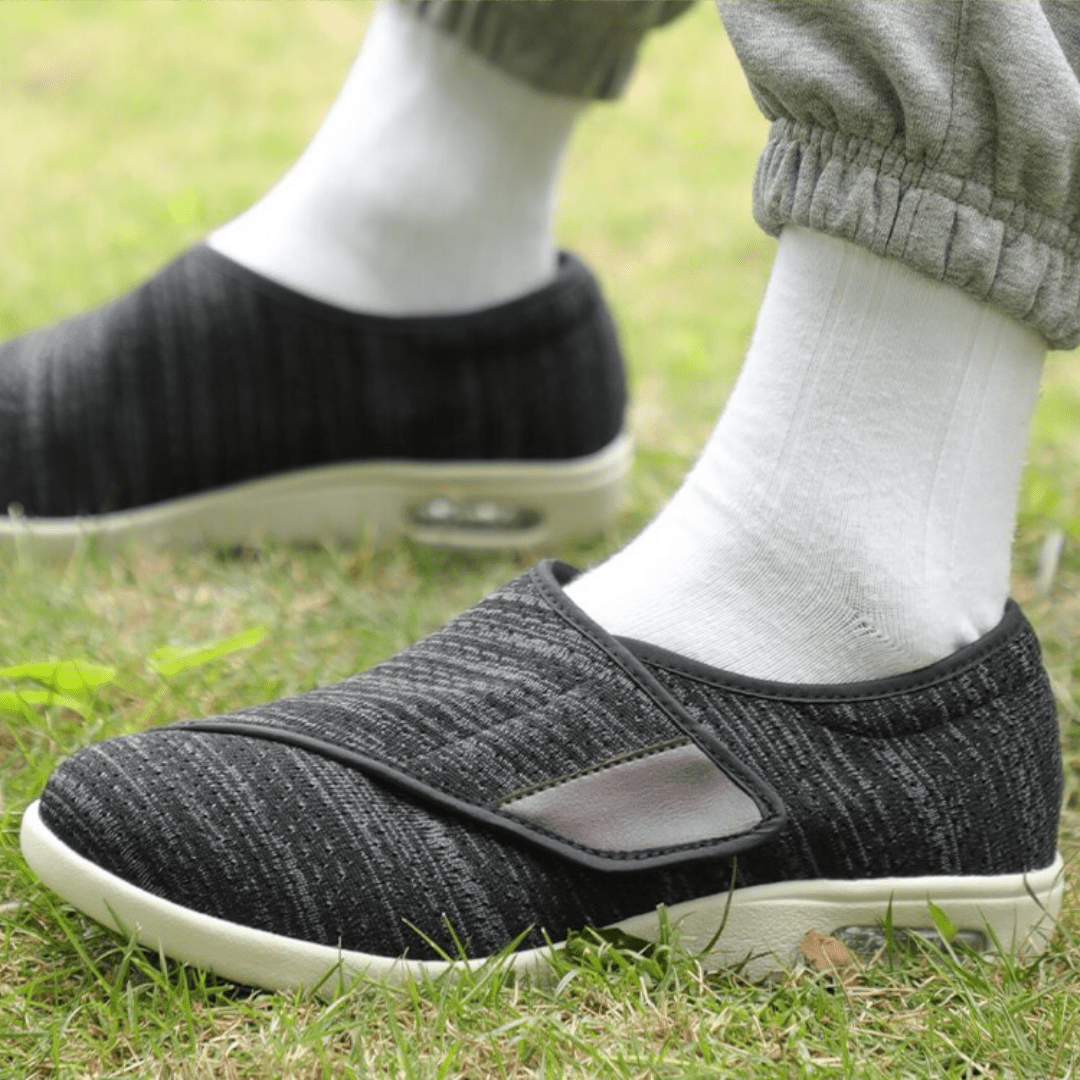 Alejandra Knit Strap Shoes in Gray