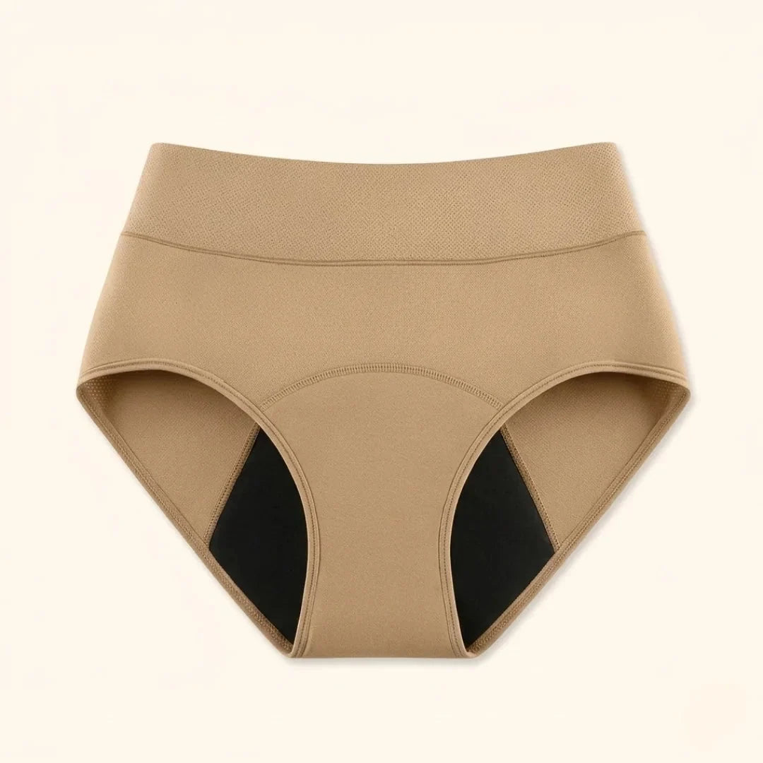 Almeda High-Rise Briefs in Beige