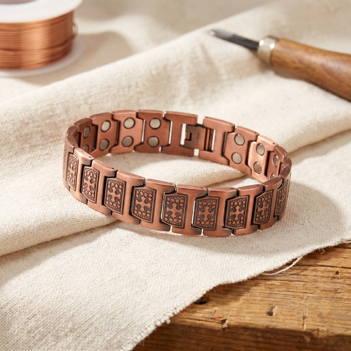 Amberly Dotted Link Bracelet