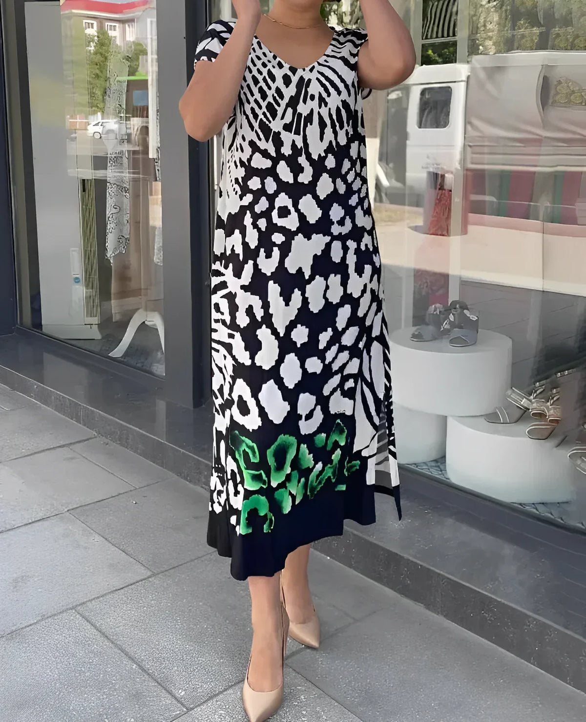 Ambrosia Abstract Print Dress