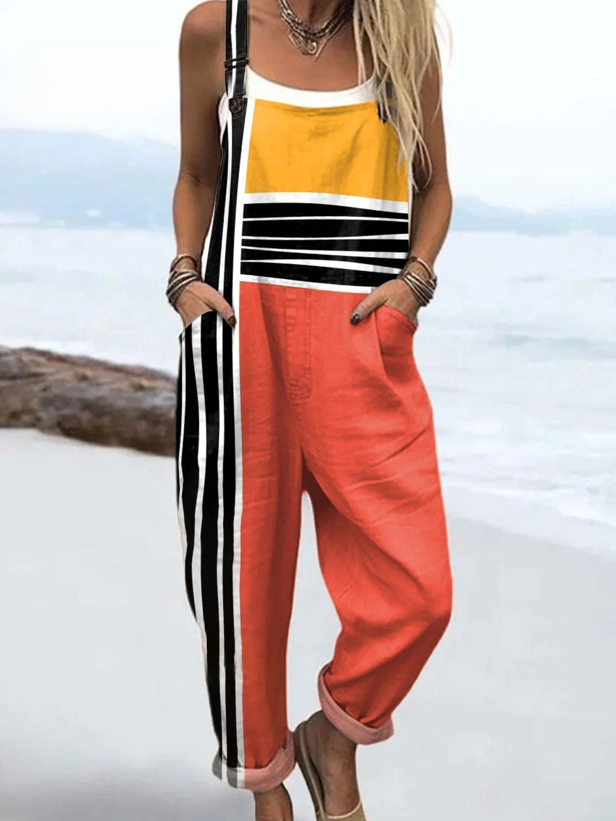 Ariel Colour-Block Overalls
