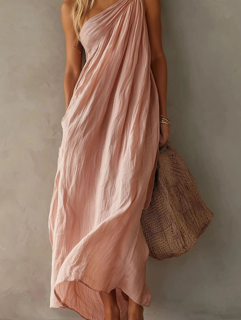Basilia One-Shoulder Maxi Dress