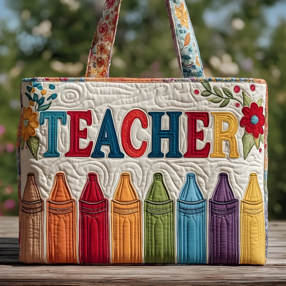 Bertie Teacher Crayon Tote