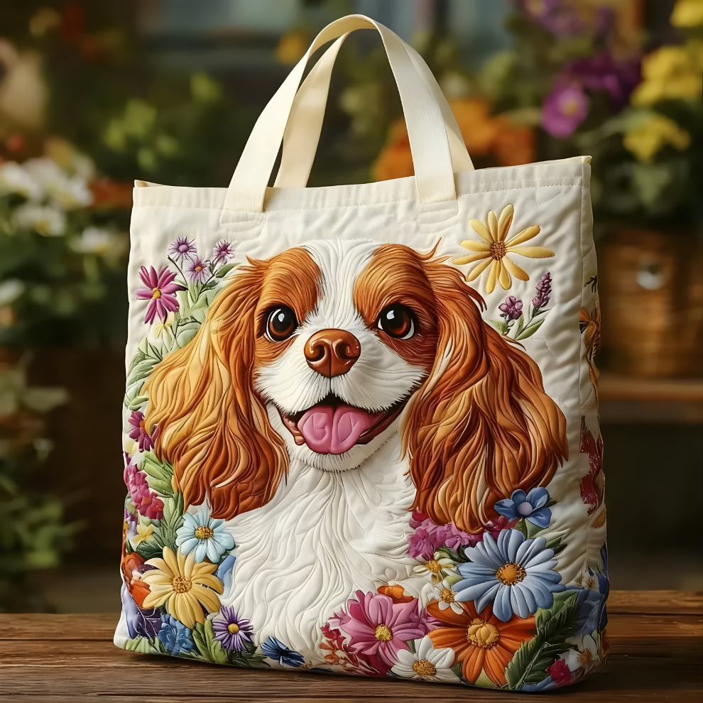 Breanna Spaniel Floral Tote