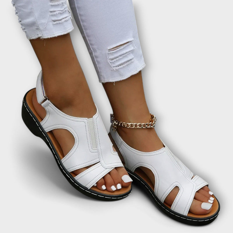 Carolyn Cut-Out Wedge Sandals