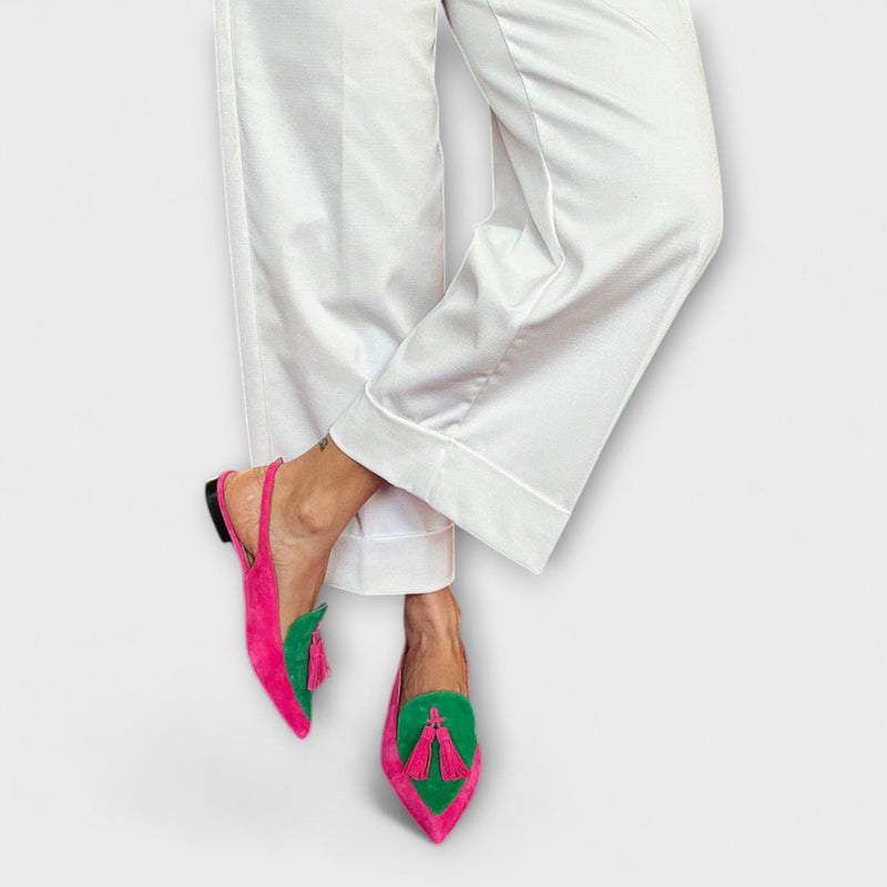 Connie Tassel Slingback Flats