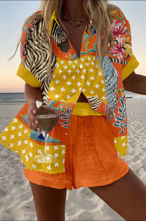 Domenica Zebra Print Set