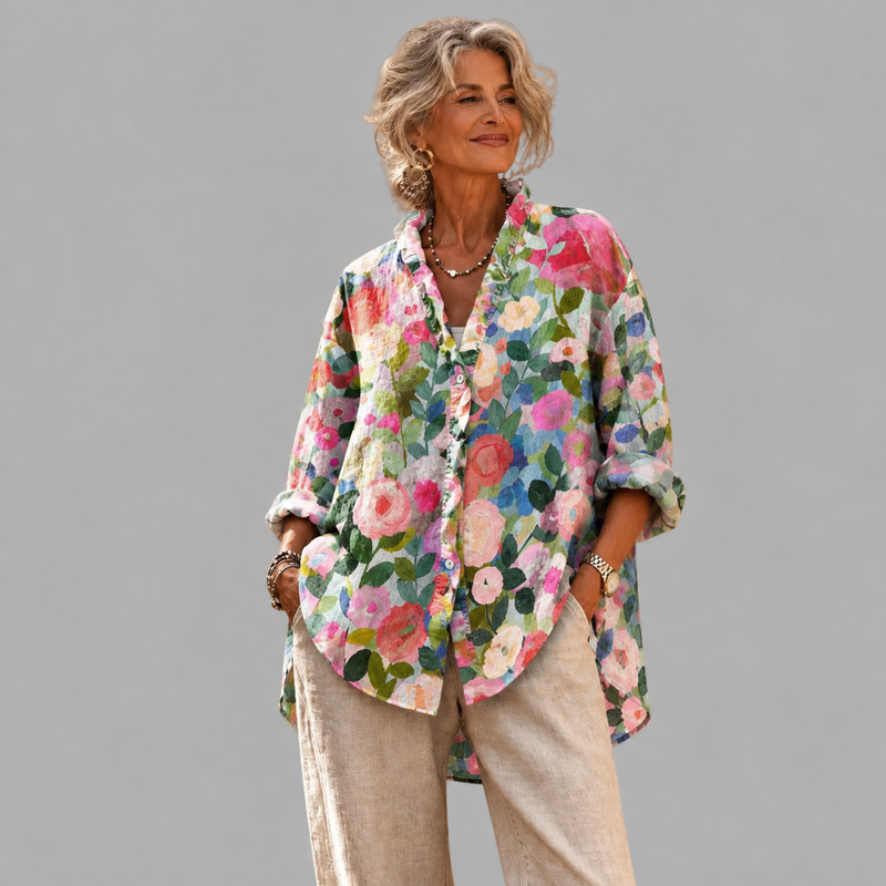 Edwige Watercolour Floral Shirt