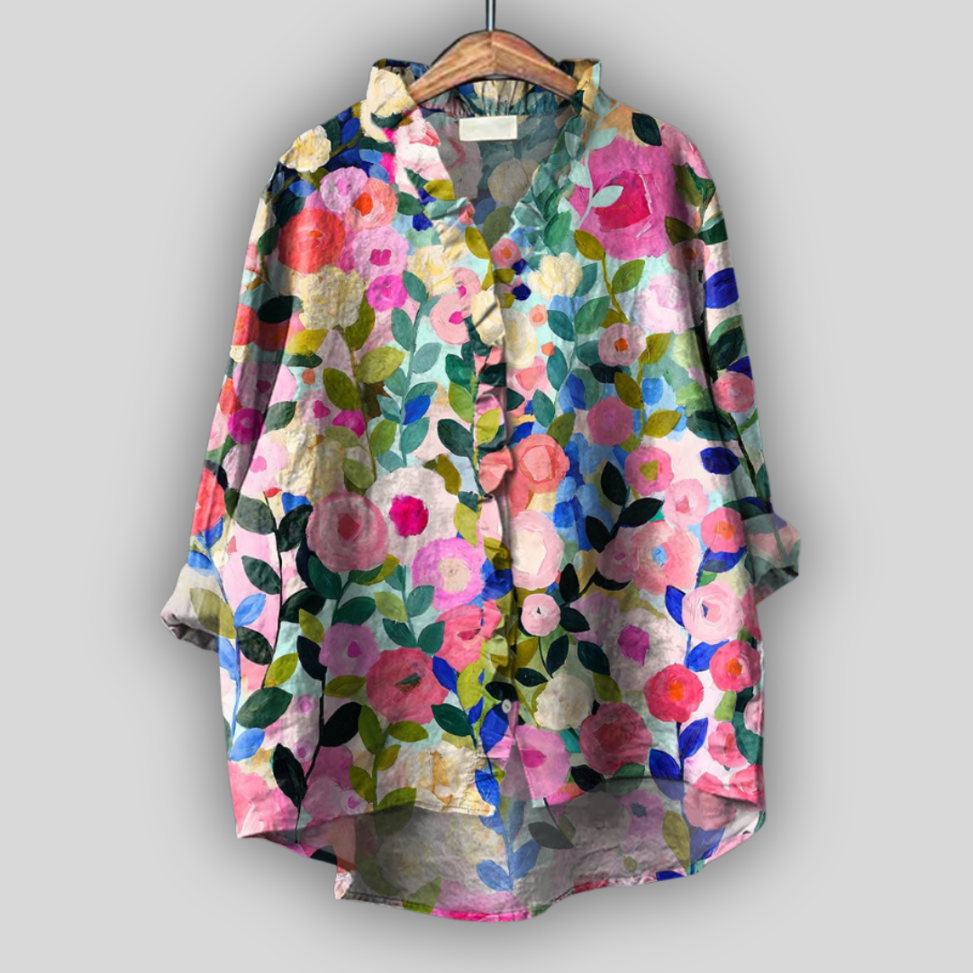 Edwige Watercolour Floral Shirt