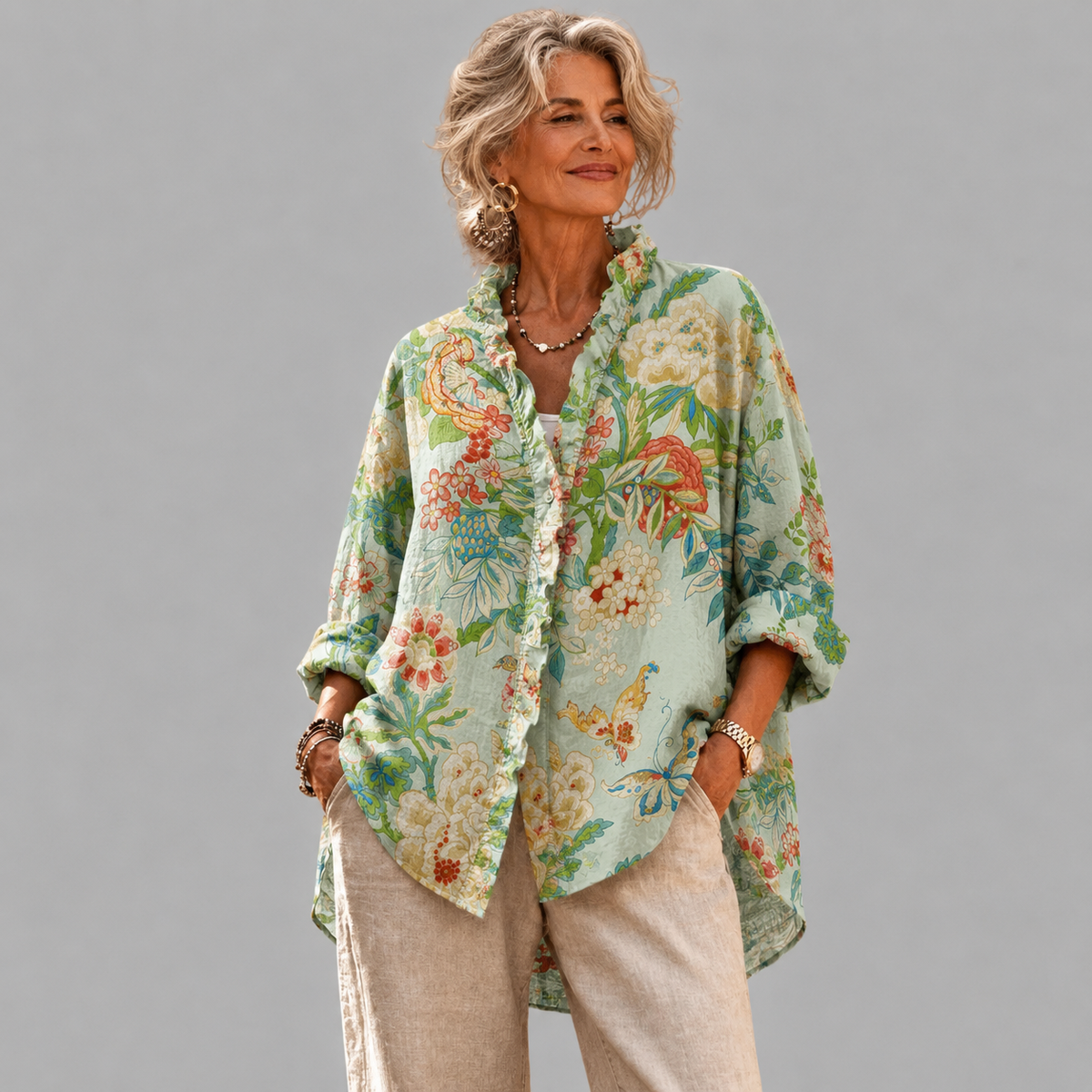 Elaria Garden Print Shirt