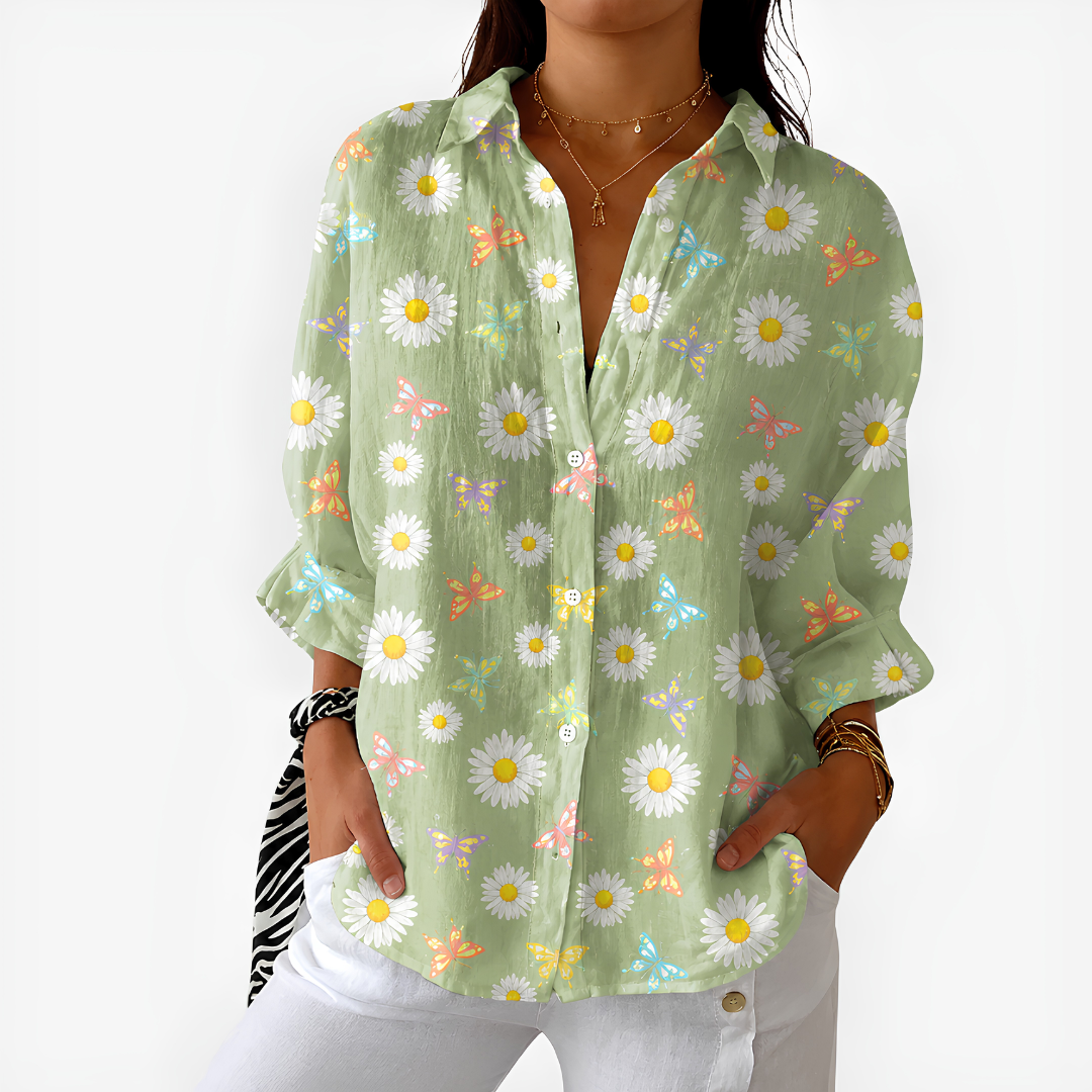 Elmira Daisy Butterfly Shirt