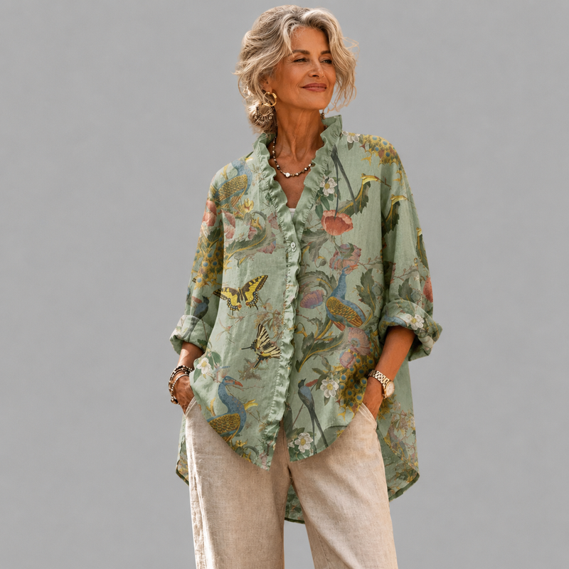 Emmanuelle Bird Print Shirt