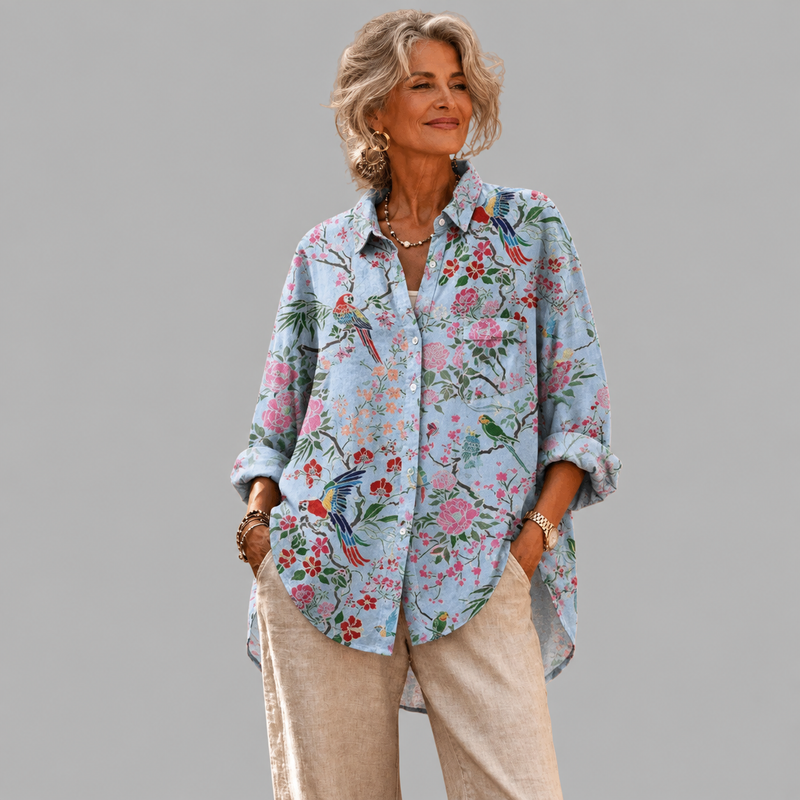 Eniola Printed Collared Shirt