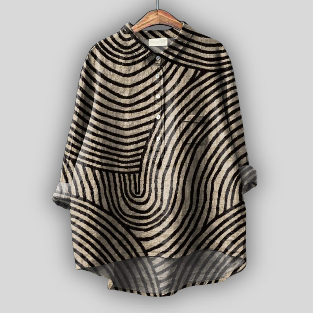 Estrid Swirl Print Shirt