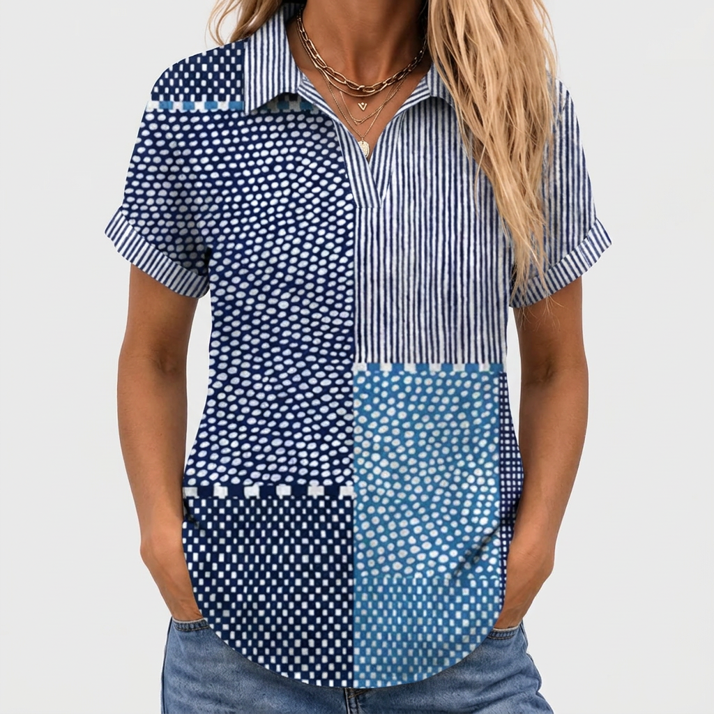 Ethna Patchwork Print Shirt