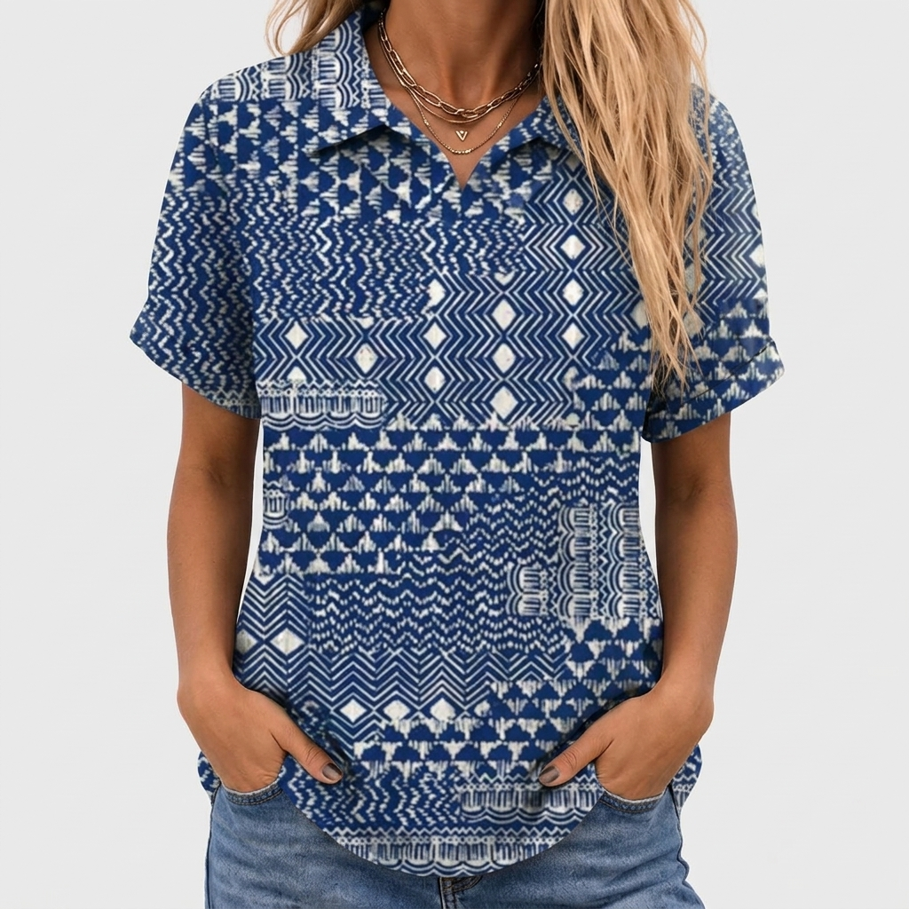 Eulie Diamond Print Shirt