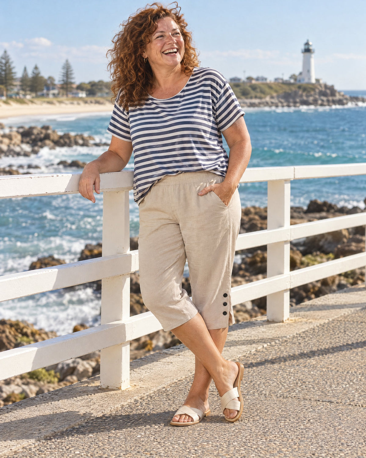 Eileen Relaxed Capri Pants