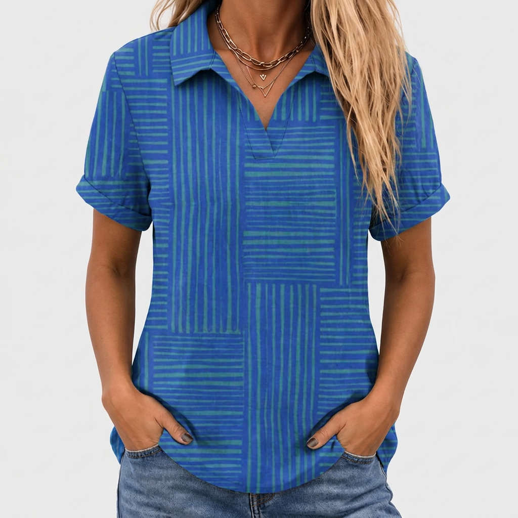 Francesa Line Print Shirt