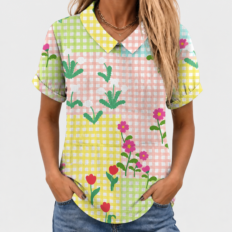 Ginevra Check Floral Shirt