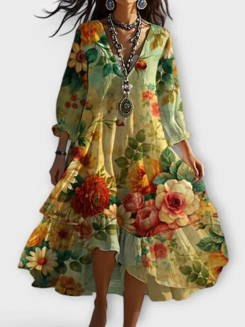 Glenys High-Low Floral Dress
