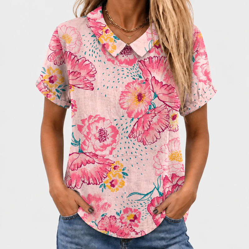 Gloriana Bloom Print Shirt