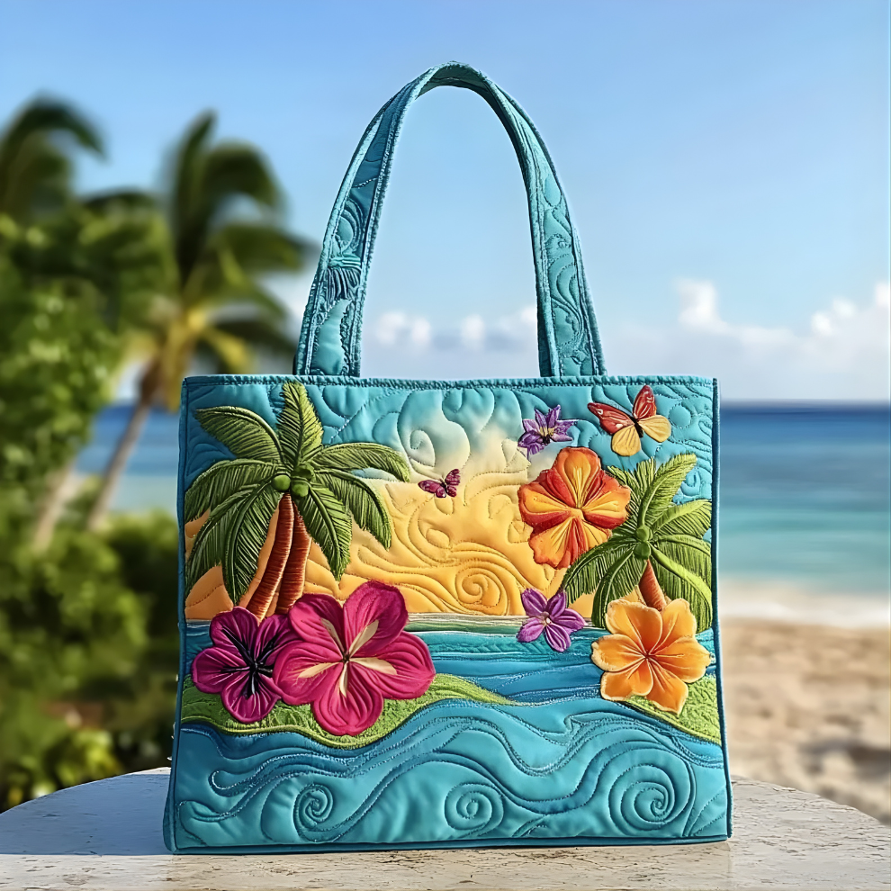 Gussie Palm Sunset Tote