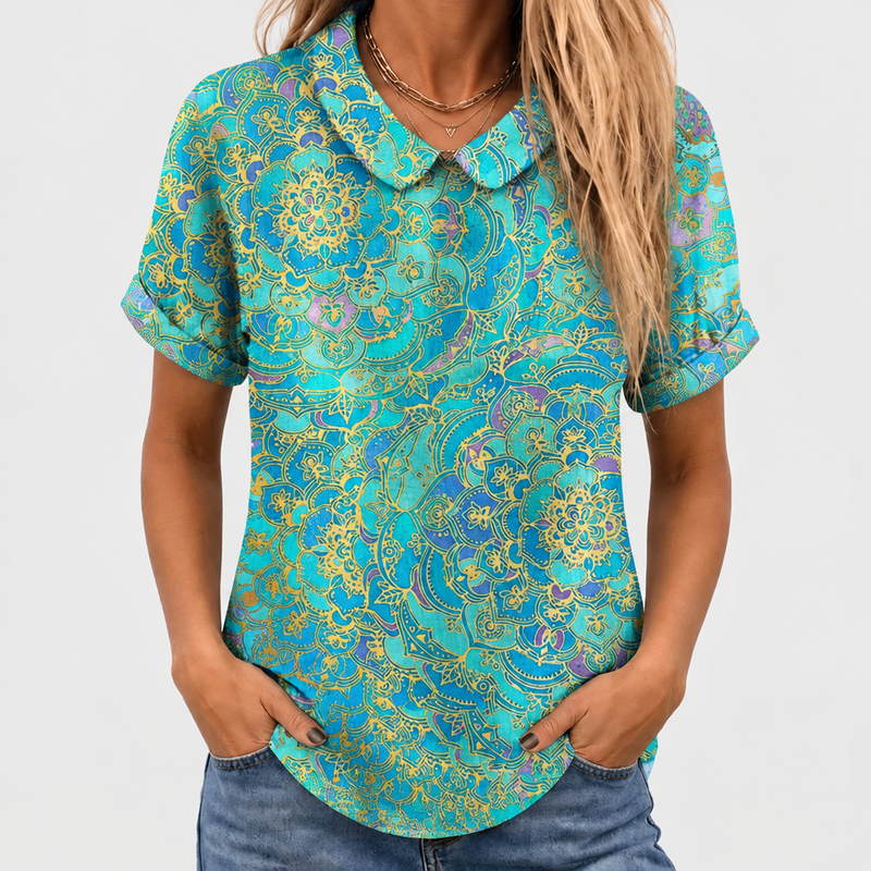 Henrika Mandala Print Shirt