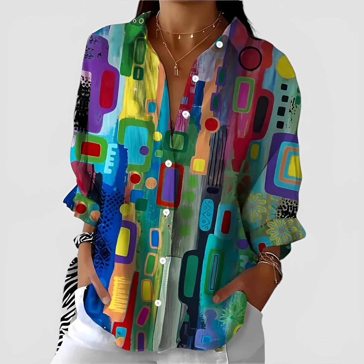 Ilka Abstract Print Shirt