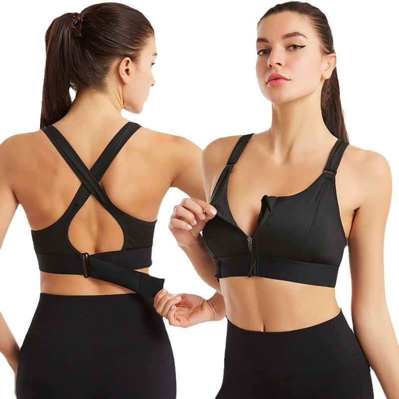 India Front-Zip Sports Bra