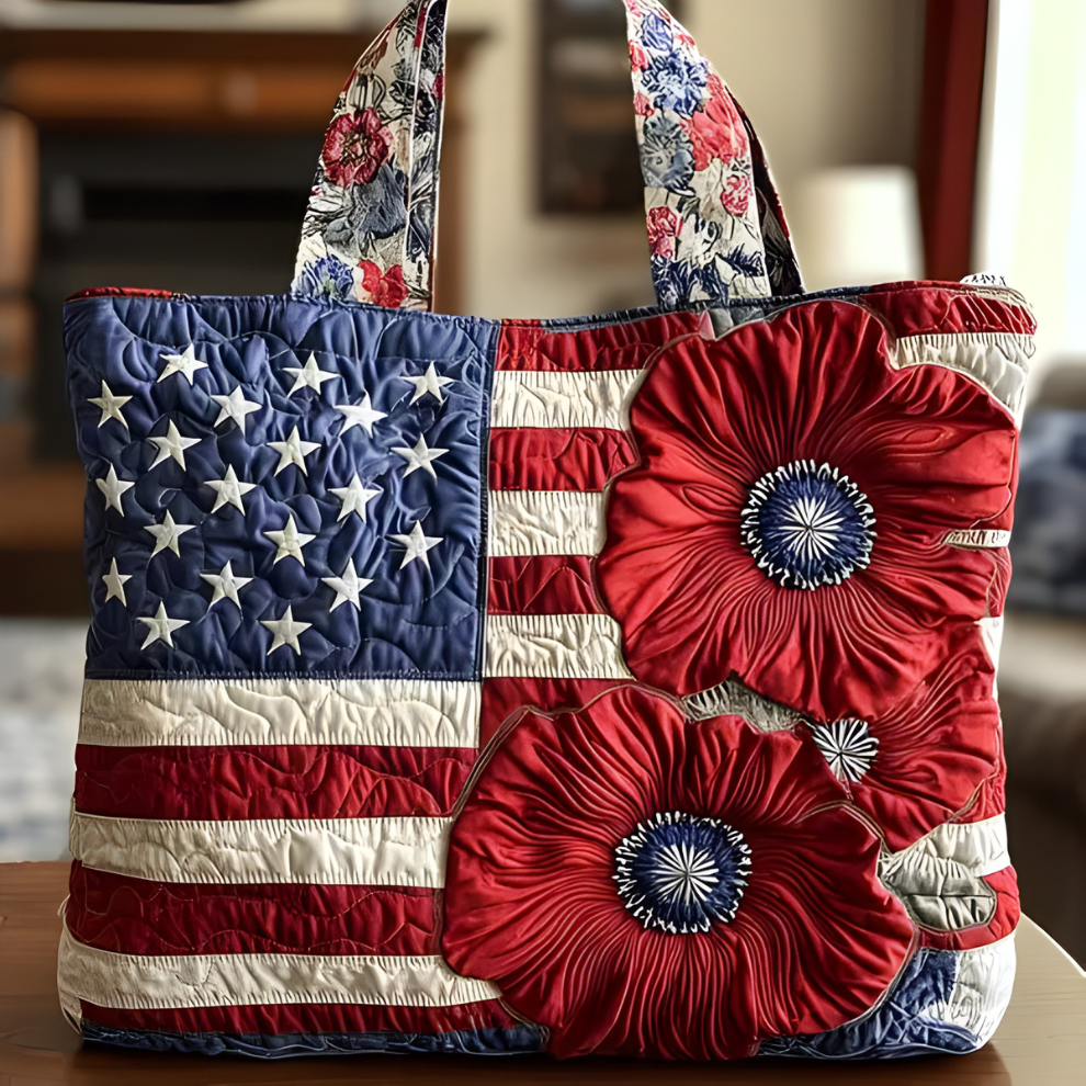 Jewell Flag Poppy Tote