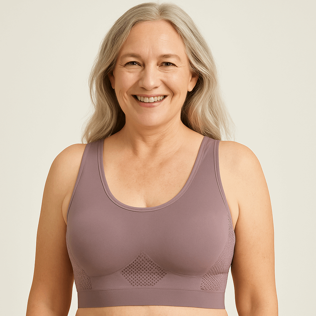 Julianne Wire-Free Pullover Bra in Lila