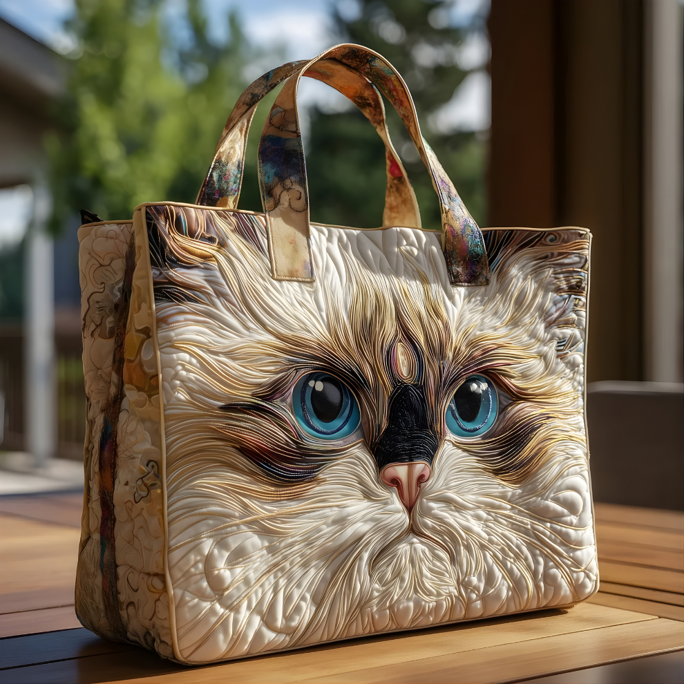 Katelyn Fluffy Cat Tote
