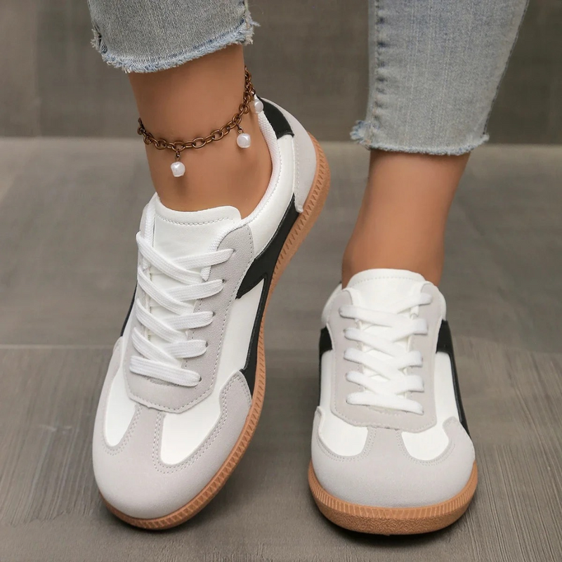 Kirsten Retro Lace-Up Trainers