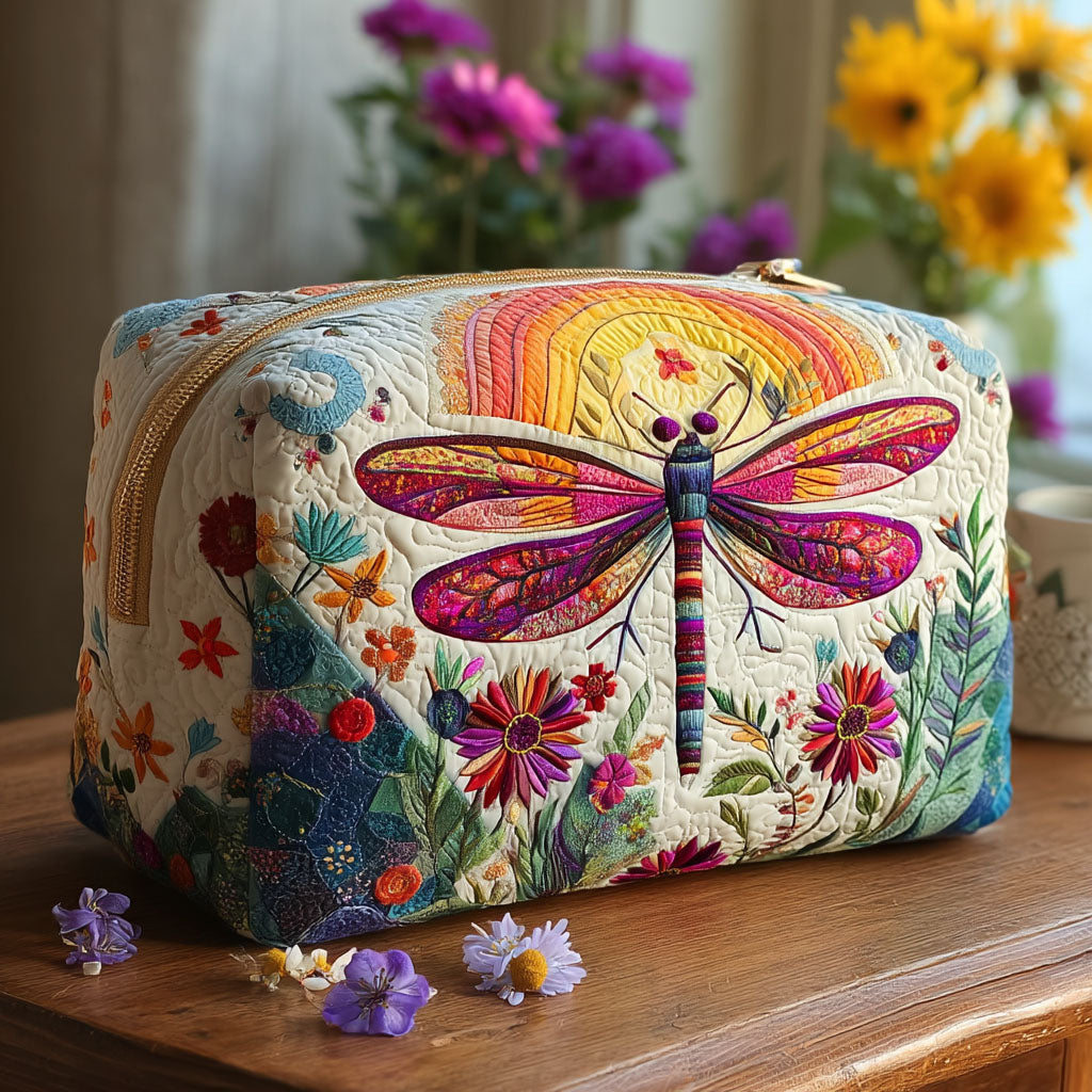 Kourtney Rainbow Dragonfly Pouch in Multicolor